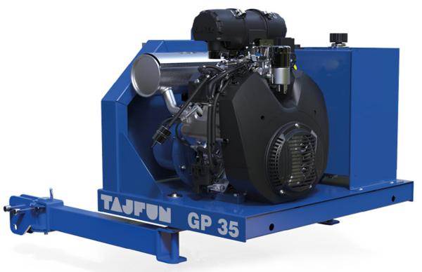 Tajfun Benzinaggregat GP 35 mit Zapfwellenantrieb, für RCA380, RCA400 und RCA480